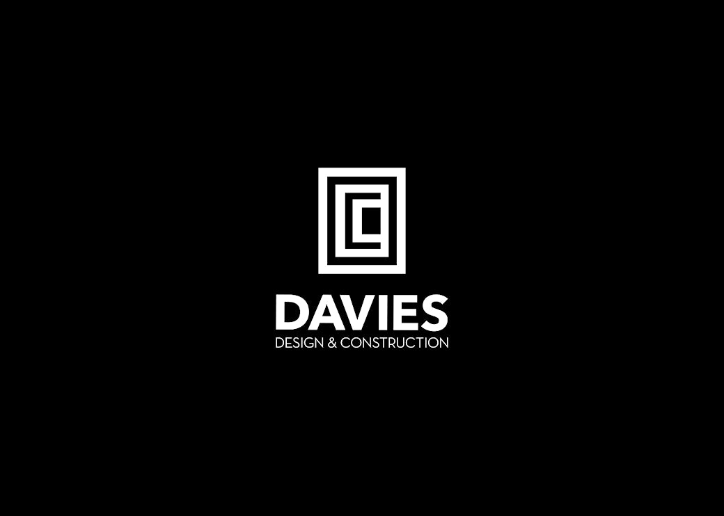 Davies Construction Logo On Black